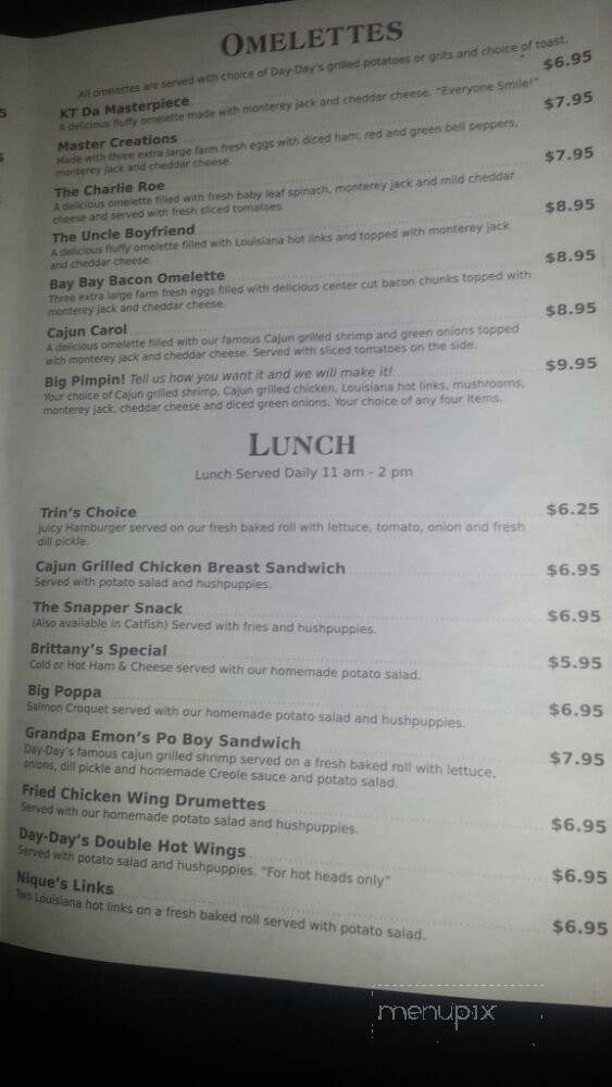Day Day's BBQ & Waffle House - Pomona, CA menu_pic