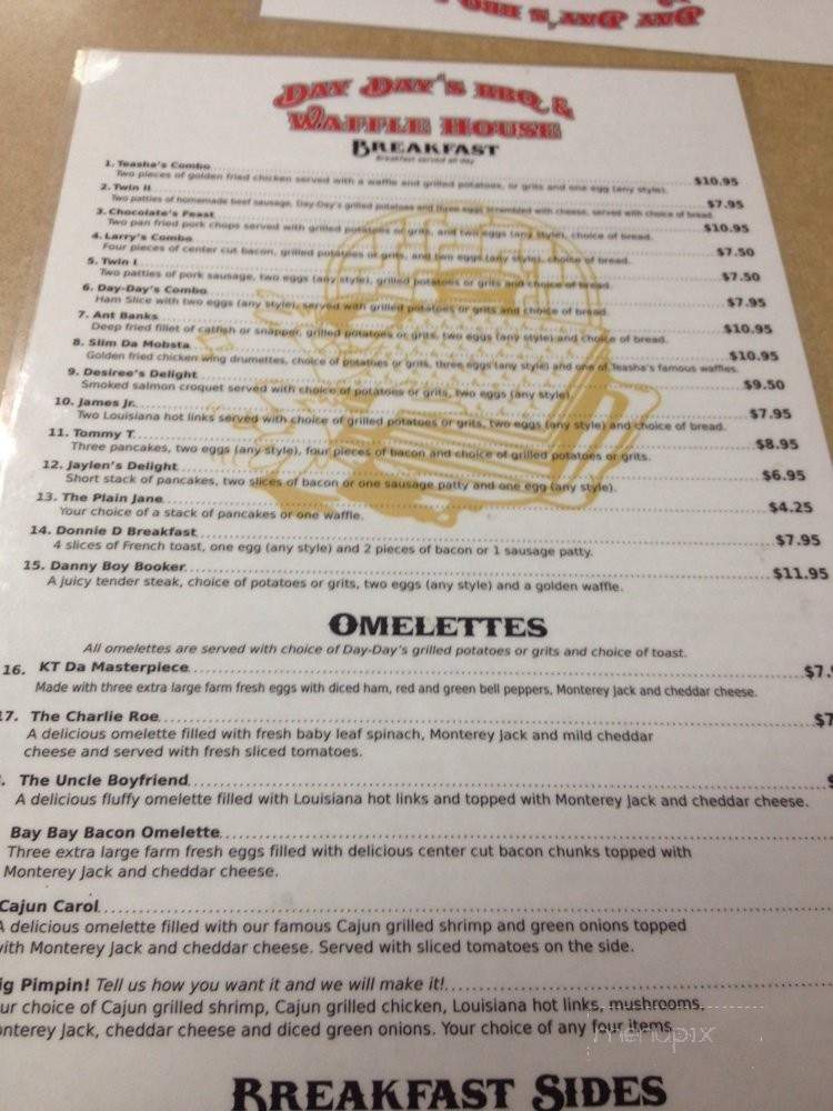 Day Day's BBQ & Waffle House - Pomona, CA menu_pic