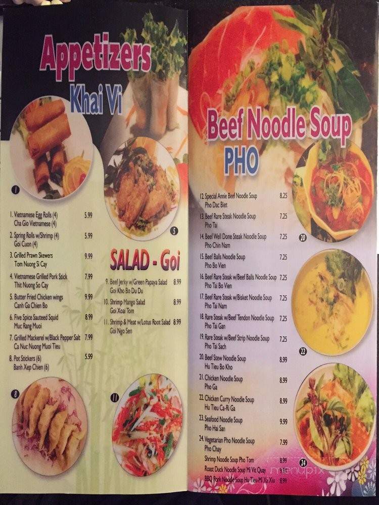 Pho Annie - Las Vegas, NV menu_pic