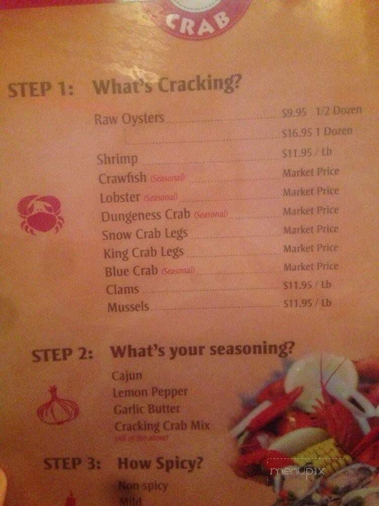 Cracking Crab - Montrose, CA menu_pic