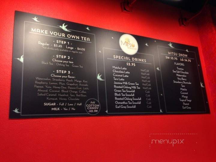 Mitsu Teahouse - San Francisco, CA menu_pic