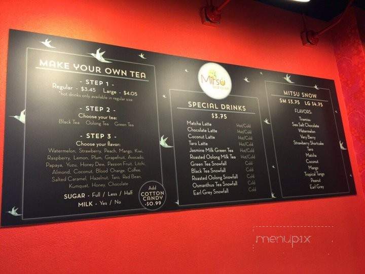 Mitsu Teahouse - San Francisco, CA menu_pic