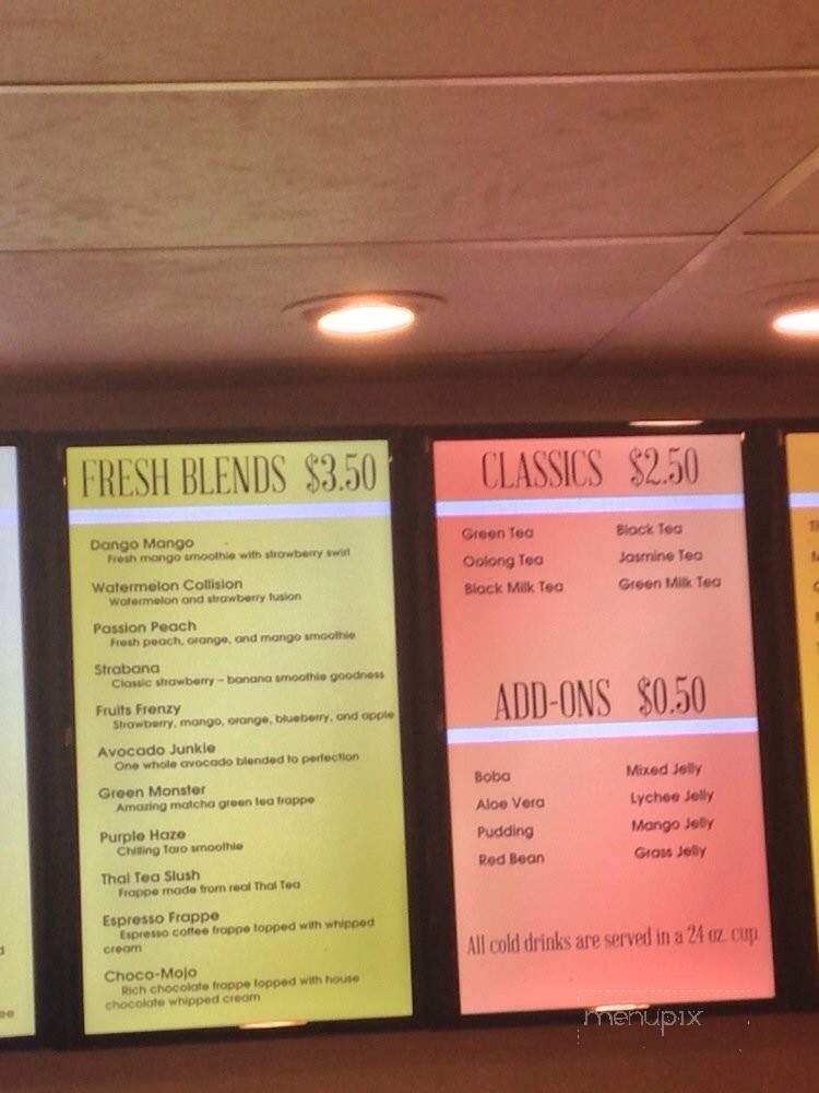 Craved Tea House - Fountain Valley, CA menu_pic