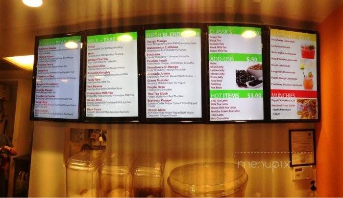 Craved Tea House - Fountain Valley, CA menu_pic
