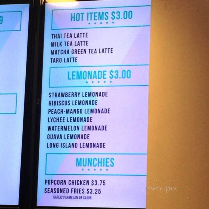 Craved Tea House - Fountain Valley, CA menu_pic