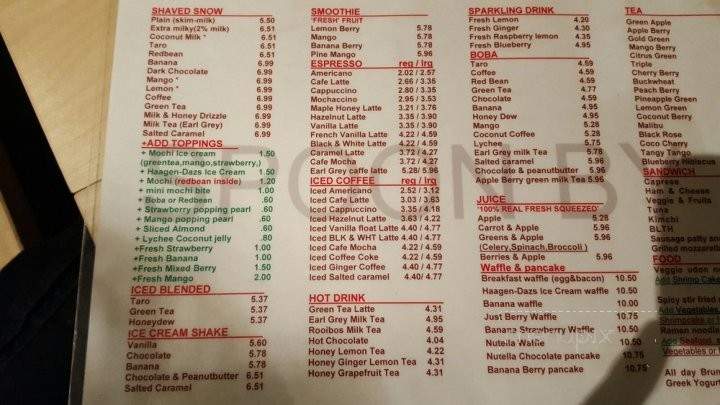 Spoon By H - Los Angeles, CA menu_pic