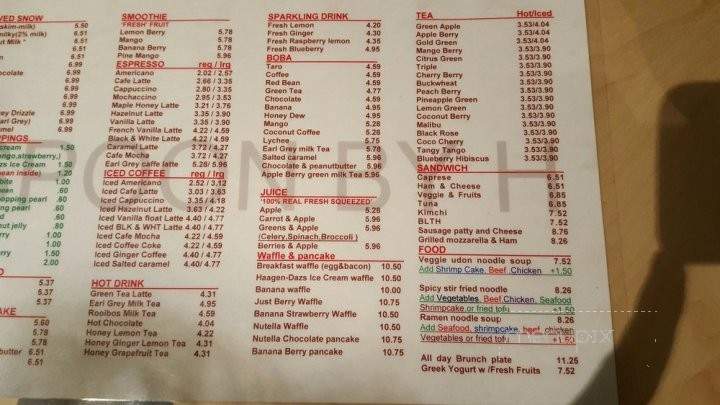 Spoon By H - Los Angeles, CA menu_pic