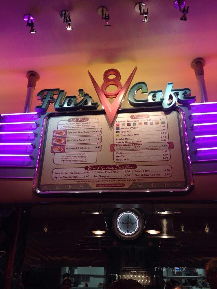 Flo's V8 Cafe - Anaheim, CA menu_pic