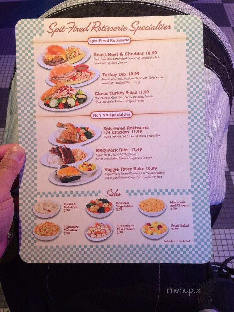 Flo's V8 Cafe - Anaheim, CA menu_pic