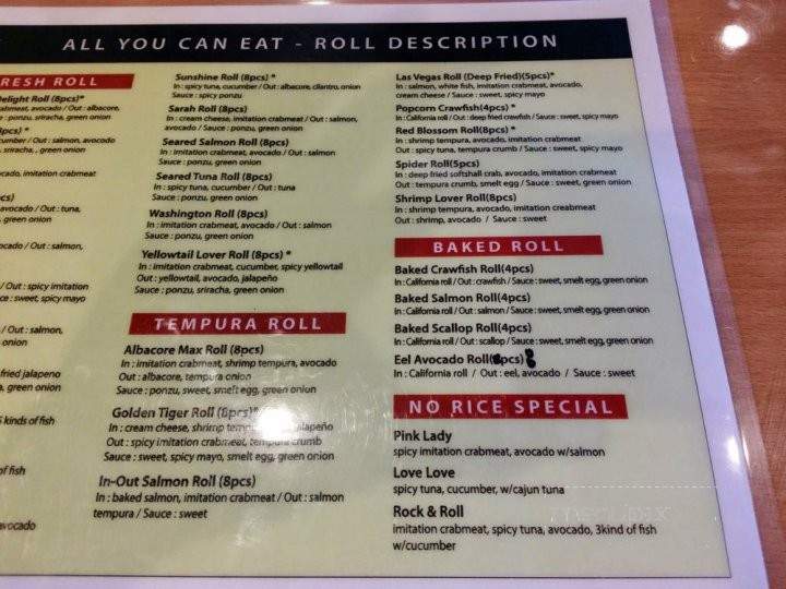 Sushi4u - Fullerton, CA menu_pic