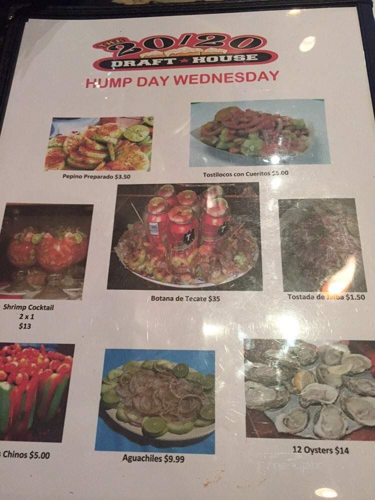 The 20/20 Draft House - Downey, CA menu_pic