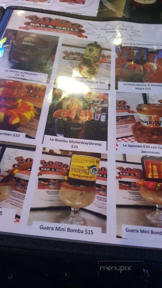The 20/20 Draft House - Downey, CA menu_pic