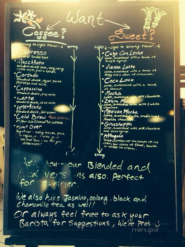 De Cafe Baristas - Monterey Park, CA menu_pic