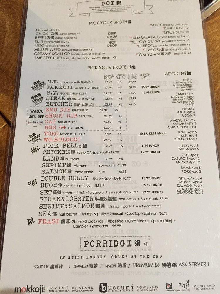 Mokkoji - Arcadia, CA menu_pic