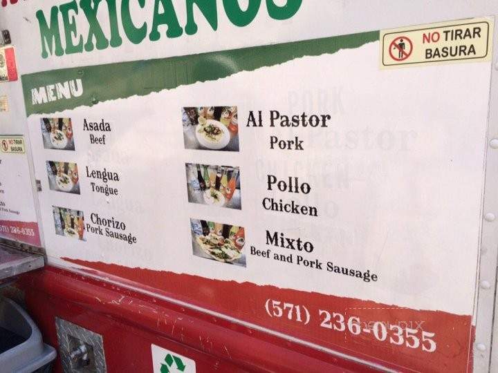 El Chilango - Arlington, VA menu_pic