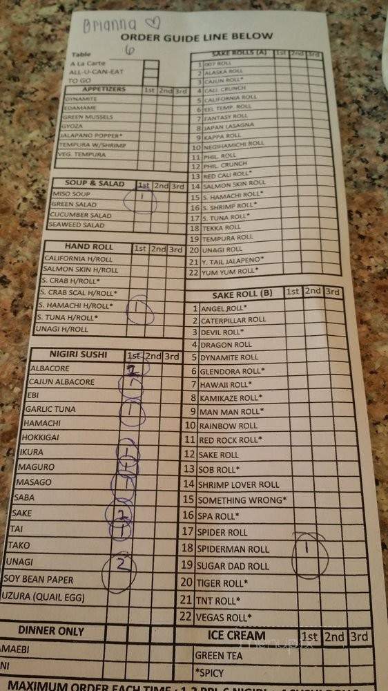 Sake Roll Sushi Bar - Glendora, CA menu_pic