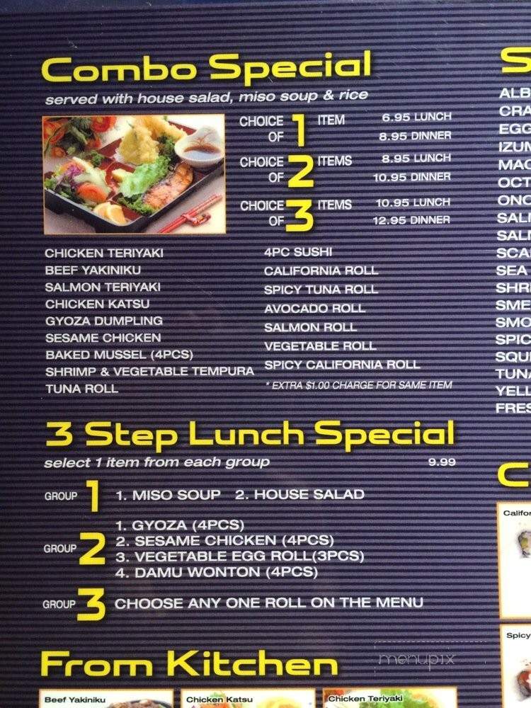 Sushi Damu - West Covina, CA menu_pic