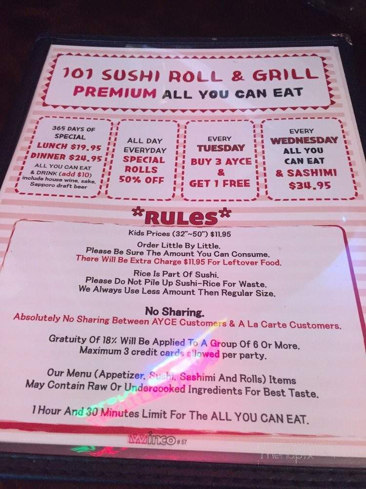 /250221083/101-Sushi-Roll-and-Grill-City-of-Industry-CA - City of Industry, CA
