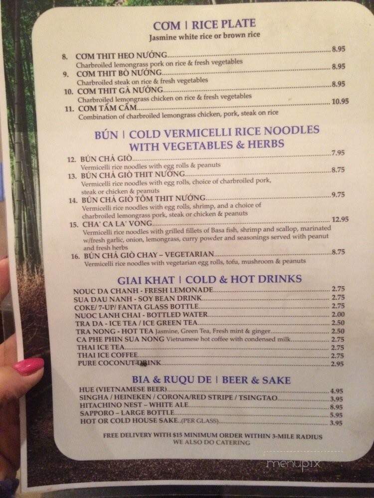 Bambou Le Pho - West Hollywood, CA menu_pic