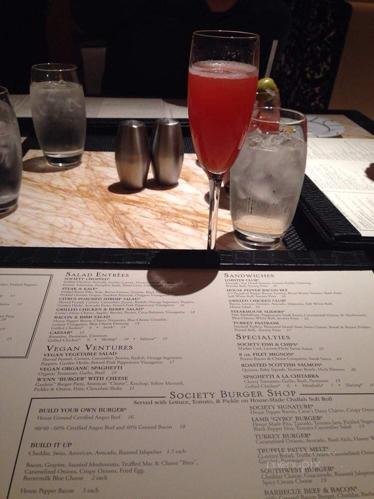 Society Cafe Encore - Las Vegas, NV menu_pic