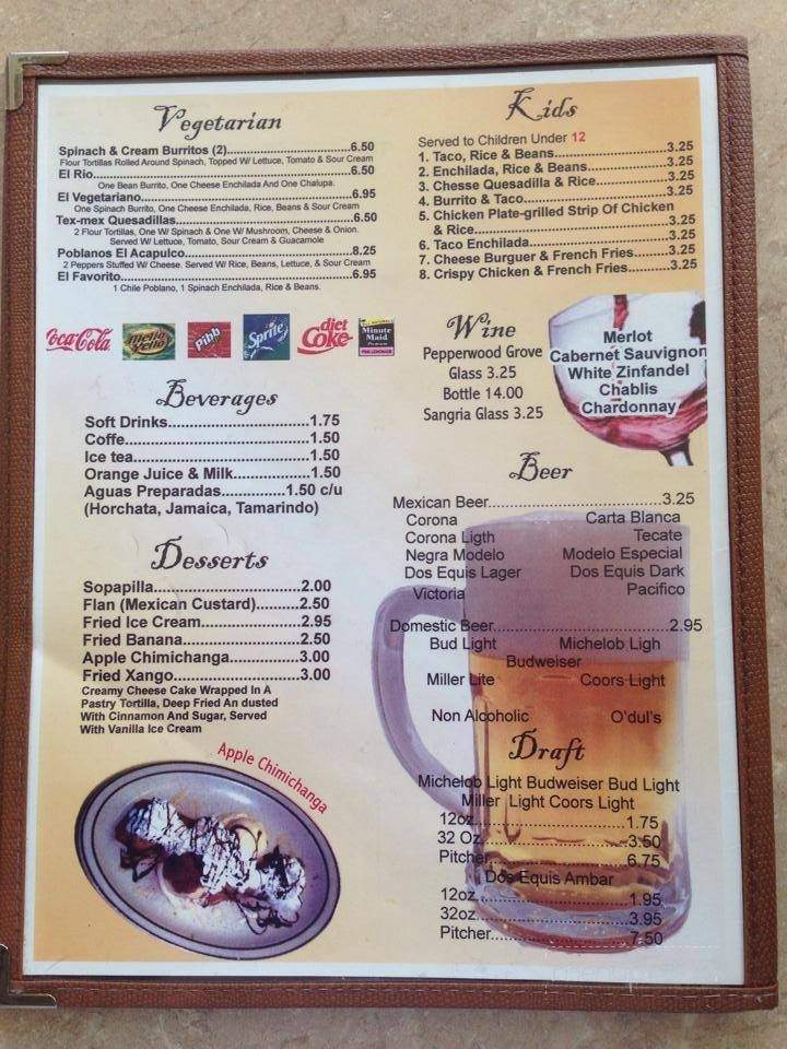 El Acapulco Mexican Restaurant - Granite Quarry, NC menu_pic