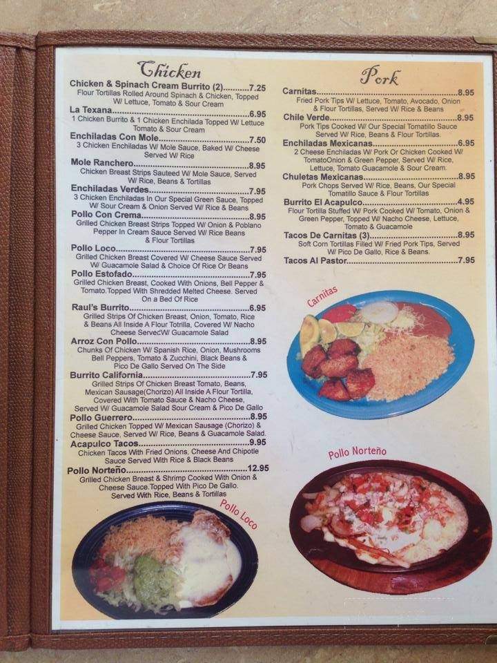 El Acapulco Mexican Restaurant - Granite Quarry, NC menu_pic