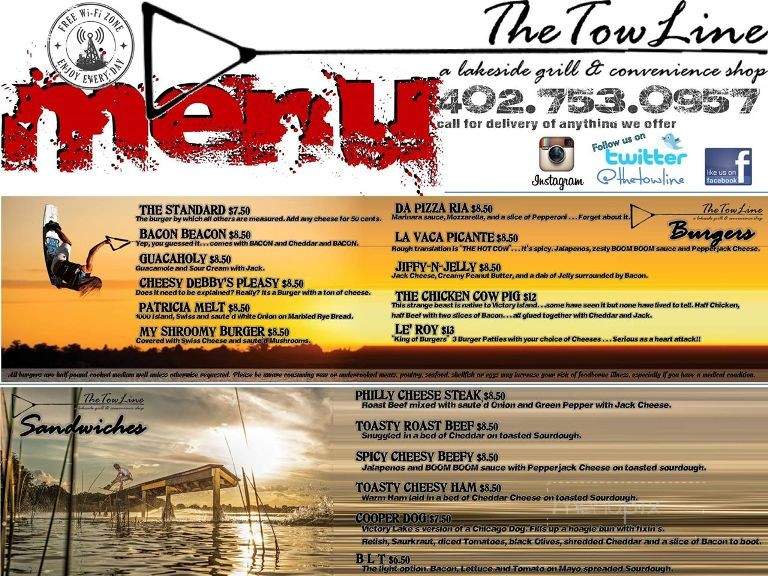 The Tow Line - Fremont, NE menu_pic