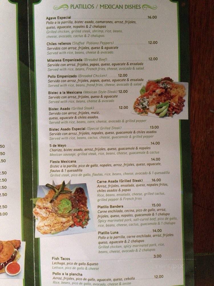 Agave - Bellmawr, NJ menu_pic