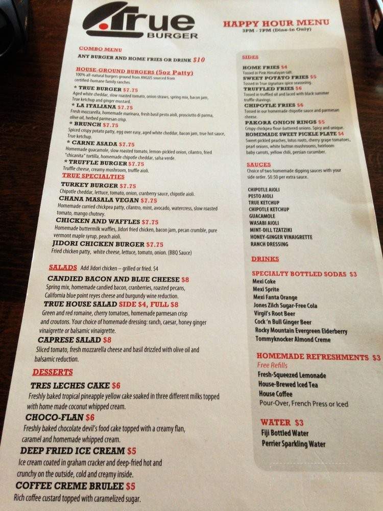 Blind Weasel - Los Angeles, CA menu_pic