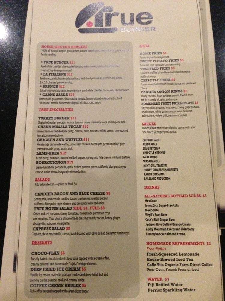 Blind Weasel - Los Angeles, CA menu_pic