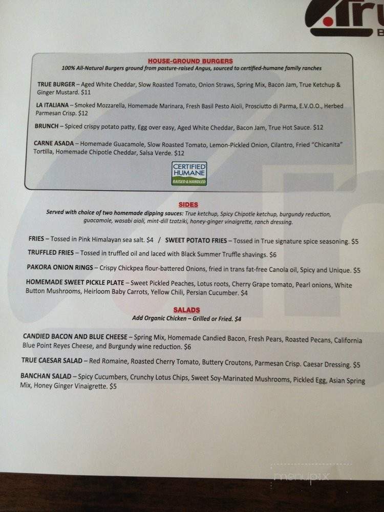 Blind Weasel - Los Angeles, CA menu_pic