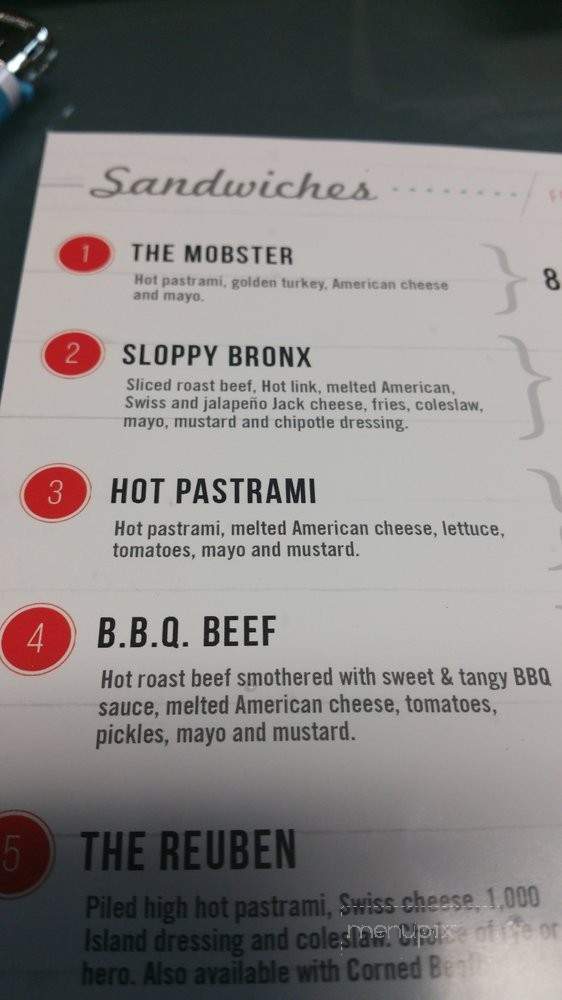 Bronx Burger & Street Fries - Los Angeles, CA menu_pic