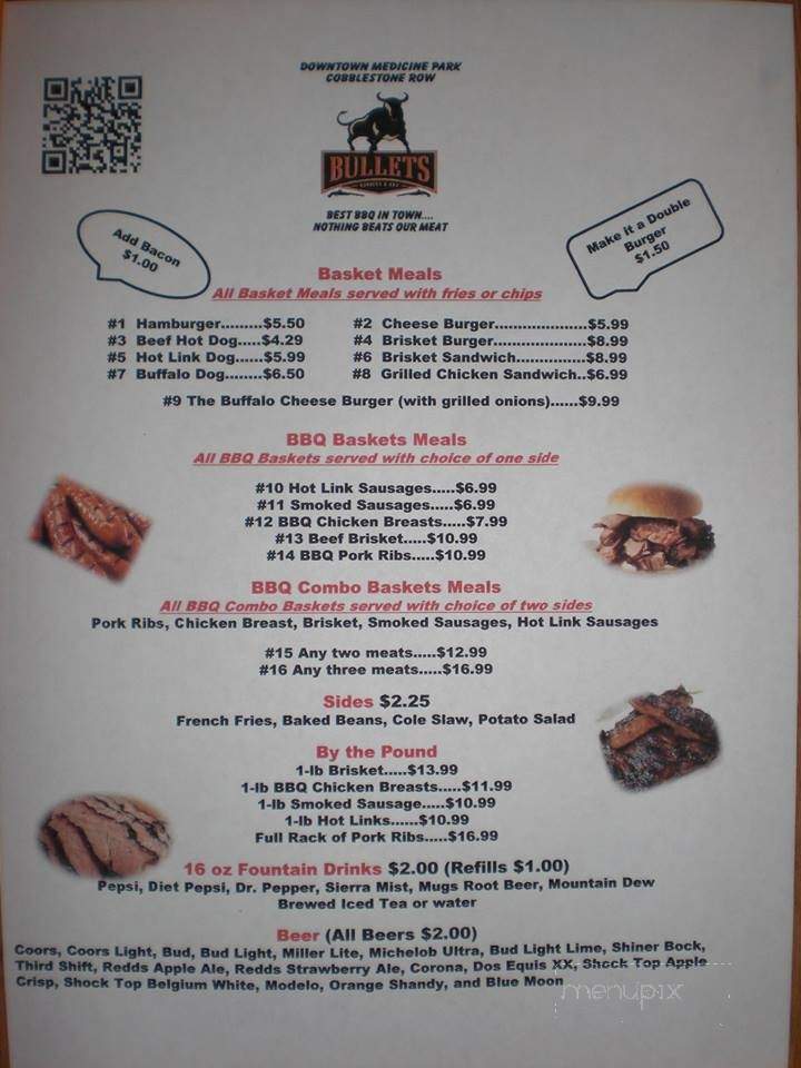 Bullets Burgers and BBQ - Medicine Park, OK menu_pic