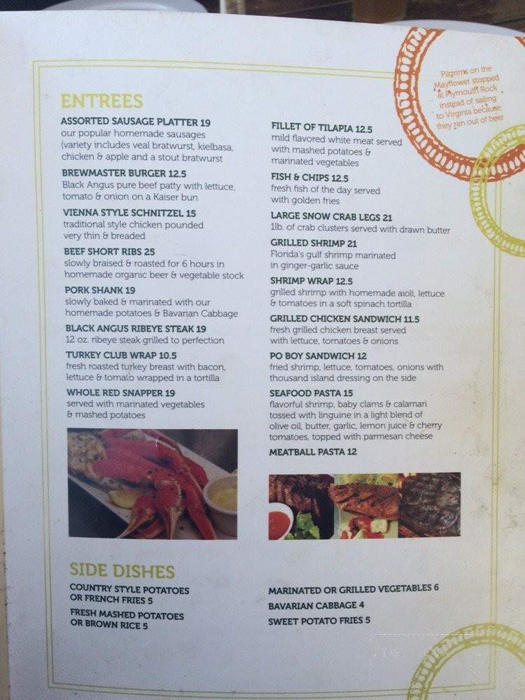 Hollywood brewery com. - Fort Lauderdale, FL menu_pic