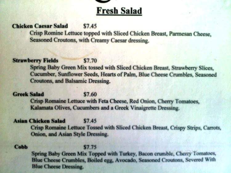 Caffino - Monterey, CA menu_pic