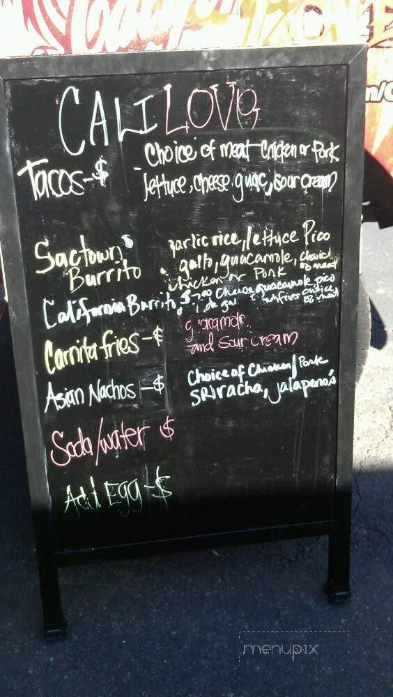 California Love Truck - Sacramento, CA menu_pic