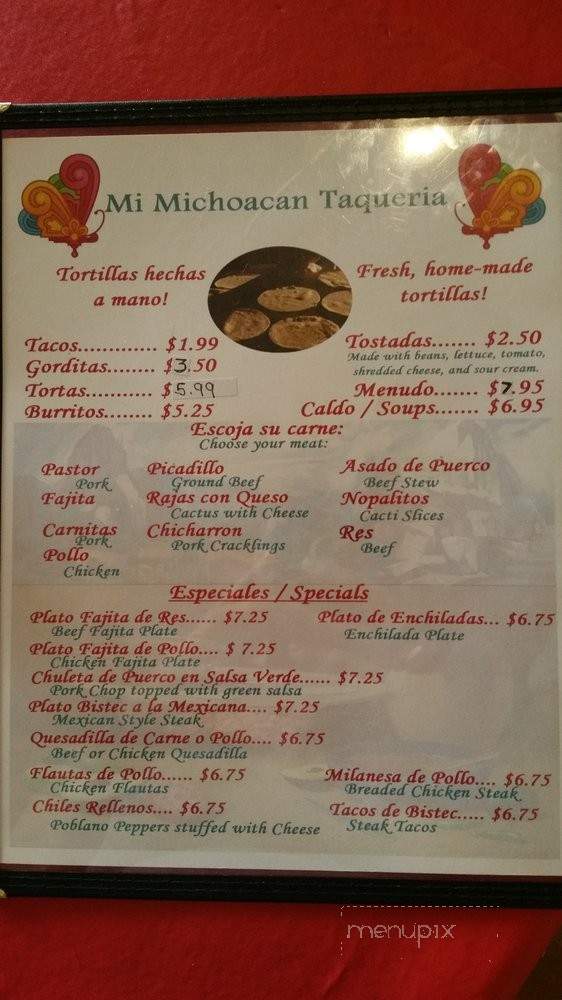Carolina's Fresh Mexican Kitchen - Tomball, TX menu_pic