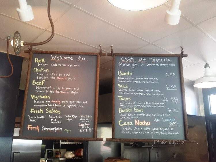 Casa De Restaurant - Hollister, CA menu_pic