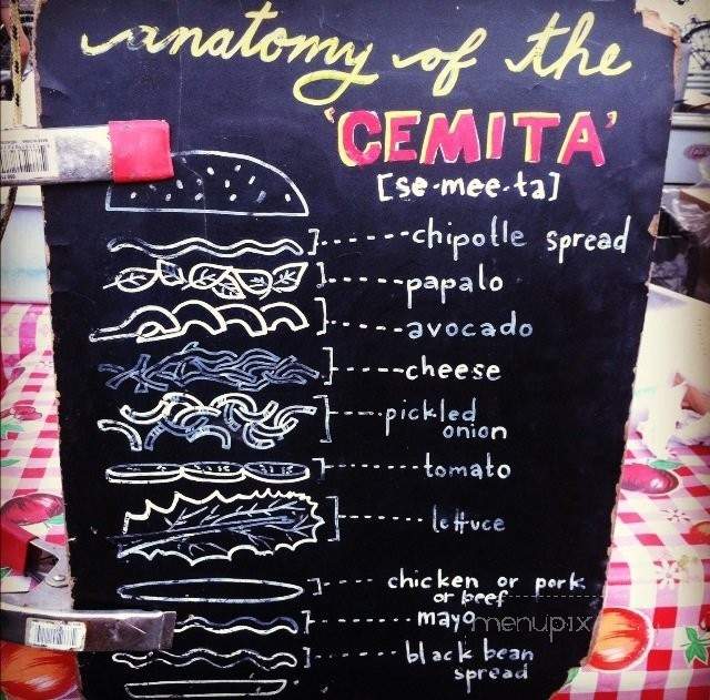 Cemita's - Brooklyn, NY menu_pic
