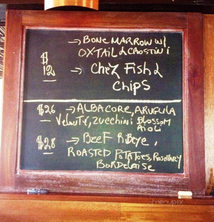 Chez Albert - Amherst, MA menu_pic