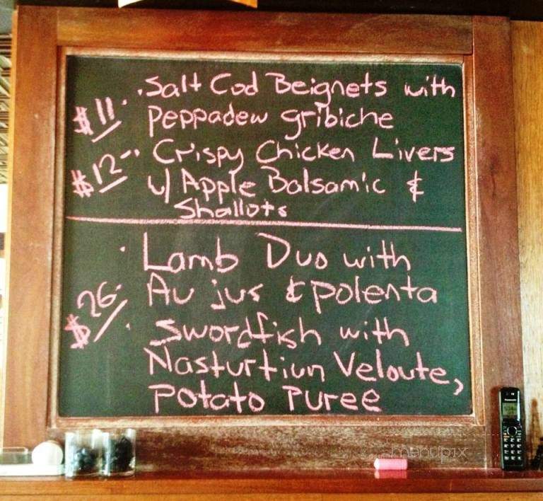 Chez Albert - Amherst, MA menu_pic