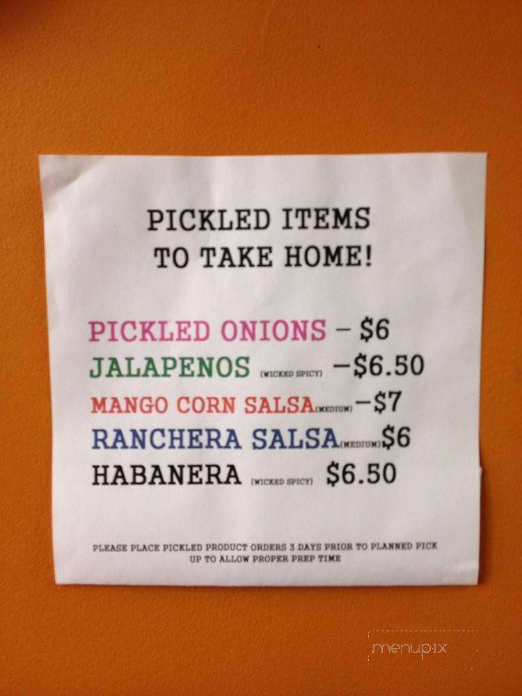 Comida Mexican Taqueria - Salem, MA menu_pic