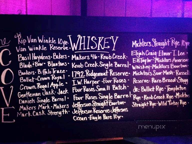 The Cove Cocktail Bar - West Covina, CA menu_pic