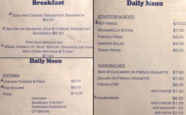 Corner Pocket - Seattle, WA menu_pic