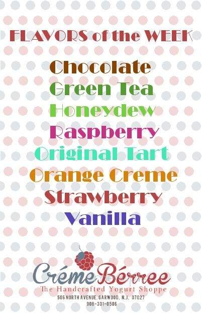 Creme Berree - Garwood, NJ menu_pic