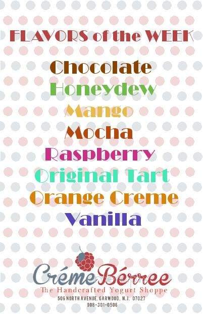 Creme Berree - Garwood, NJ menu_pic