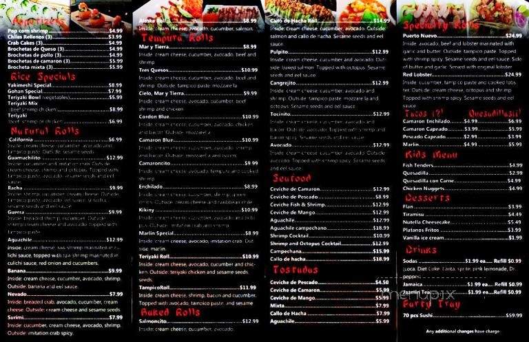 Culichi Roll - Pomona, CA menu_pic
