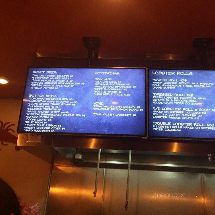 Drunken Lobster - Los Angeles, CA menu_pic