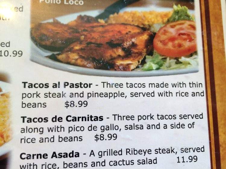 El Sol - Solon, IA menu_pic
