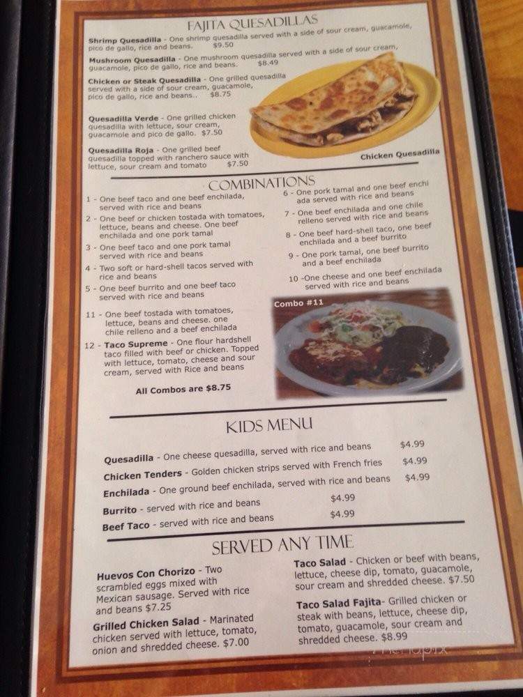 El Sol - Solon, IA menu_pic